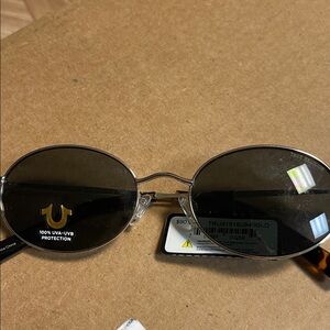 NWT - True Religion Silver and Tortoise Sunglasses